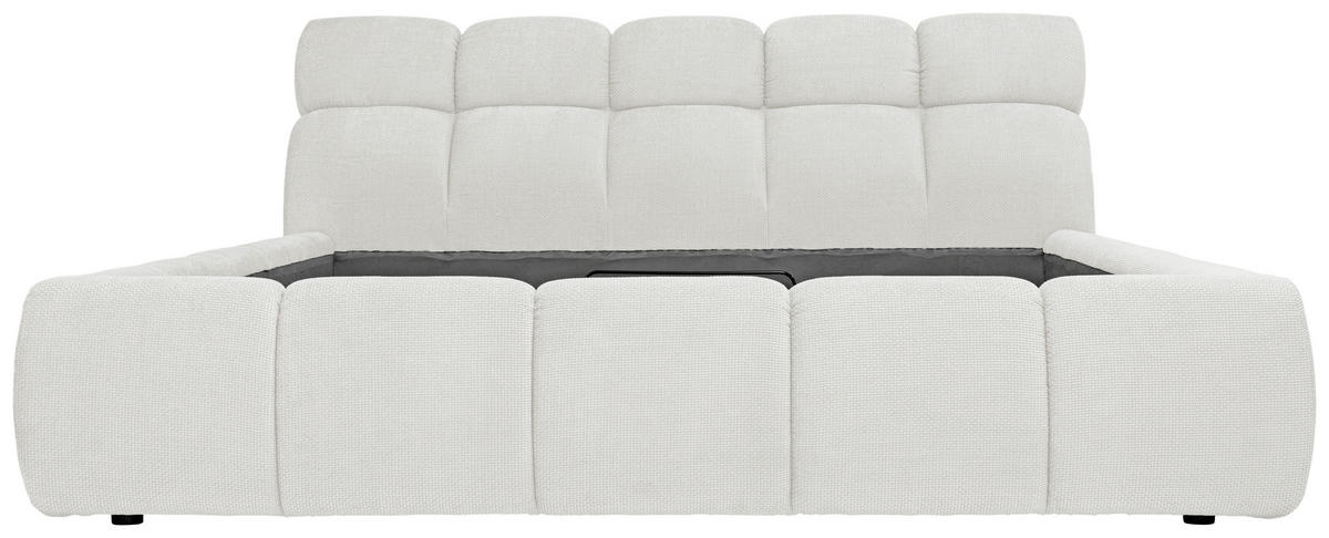 POLSTERBETT Lattenrost, Bettkasten 140/200 cm  in Creme  - Creme/Schwarz, Design, Holz/Kunststoff (140/200cm) - Esposa