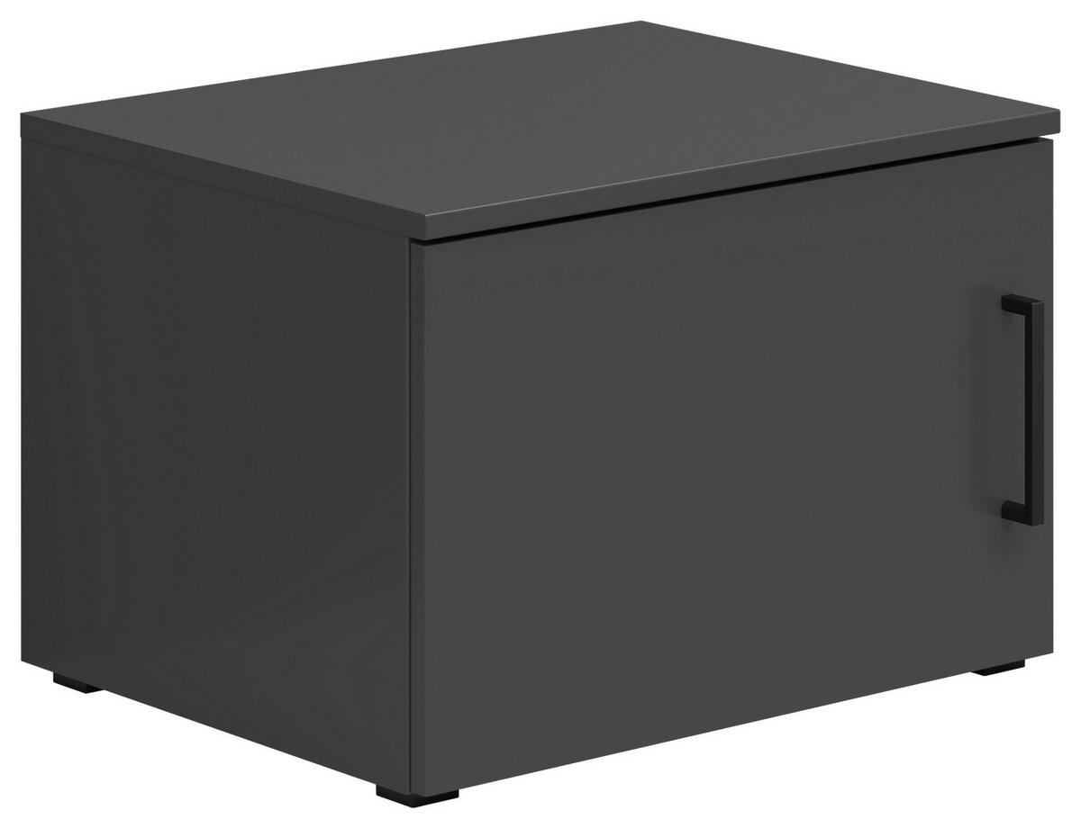 EXTENSIE LA DULAP in grafit  - grafit/negru, Modern, plastic/material pe bază de lemn (50/35/40cm) - Carryhome