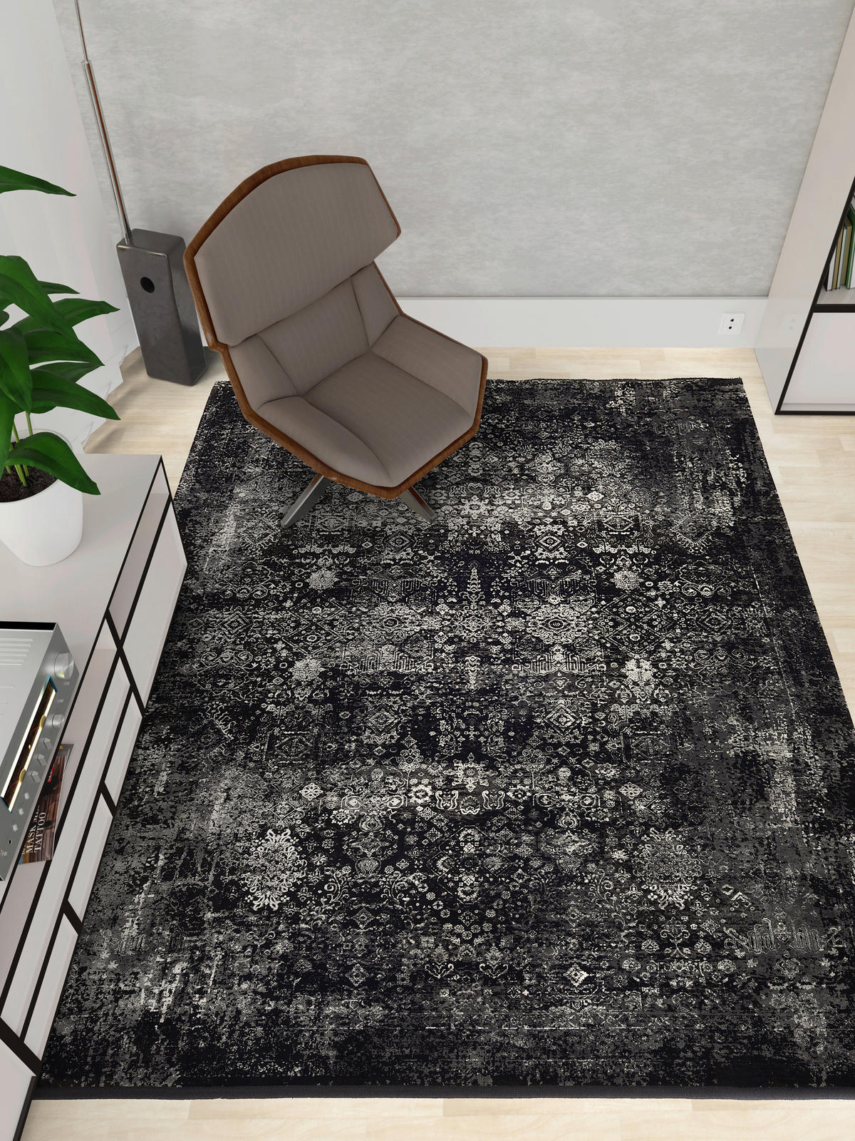 WEBTEPPICH 200/250 cm Calais Grau, Schwarz  - Schwarz/Grau, Design, Textil (200/250cm) - Dieter Knoll