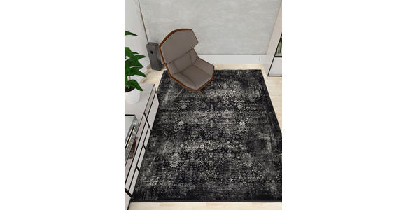 WEBTEPPICH 67/130 cm Calais Grau, Schwarz  - Schwarz/Grau, Design, Textil (67/130cm) - Dieter Knoll