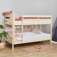 ETAGENBETT 90/200 cm,  in Naturfarben, Leiter, Rollrost  - Naturfarben, MODERN, Holz (90/200cm) - MID.YOU