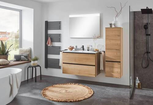 BADEZIMMERSPIEGEL 100/72/2,5 cm  - Edelstahlfarben, MODERN, Glas (100/72/2,5cm) - Celina Home