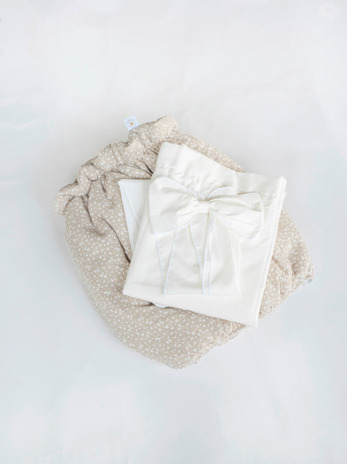 STUBENWAGEN-KOMPLETTSET Bollerwagen Tony Nature's Harmony Buche  Weiß, Buchefarben, Champagner  - Champagner/Buchefarben, Basics, Holz/Textil (60/167/100cm) - Mionido