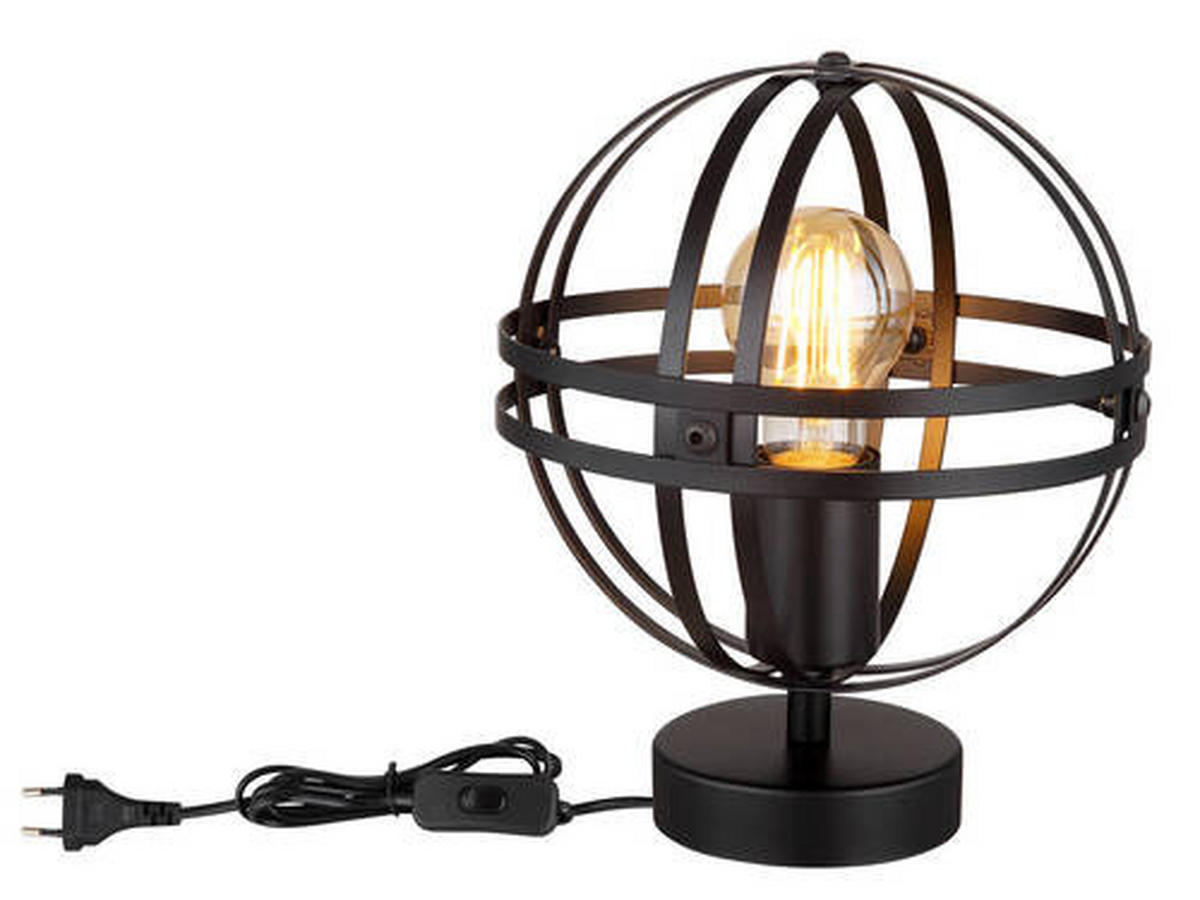 BORDSLAMPA 20/24,5 cm   - svart, Design, metall/plast (20/24,5cm) - Globo