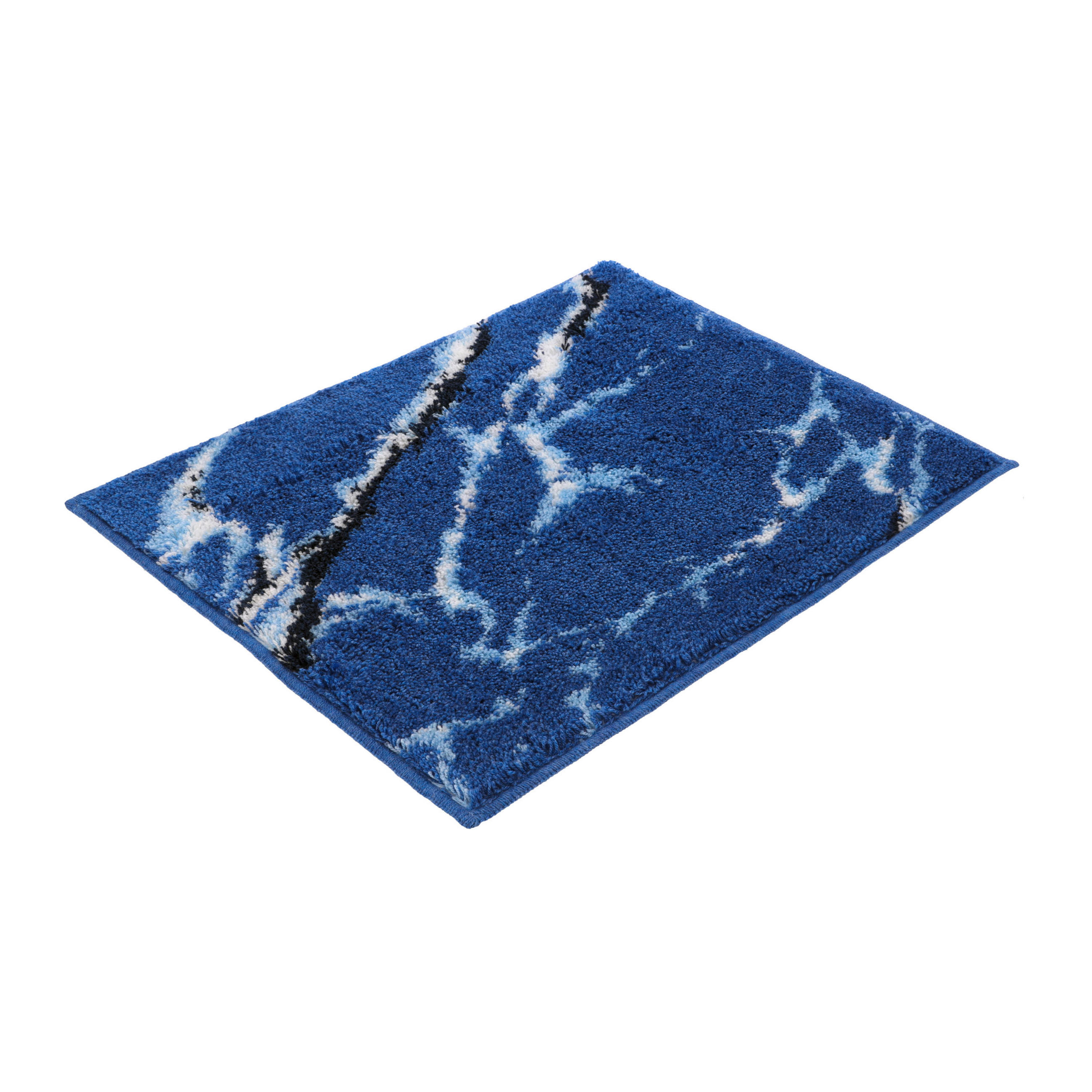 KOPALNIŠKA PREPROGA MARBLE  modra 50/60 cm  - modra, Basics, tekstil (50/60cm) - Vossen