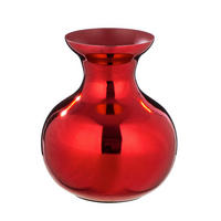 DEKOVASE  - Rot, Basics, Metall (22/25,5cm)