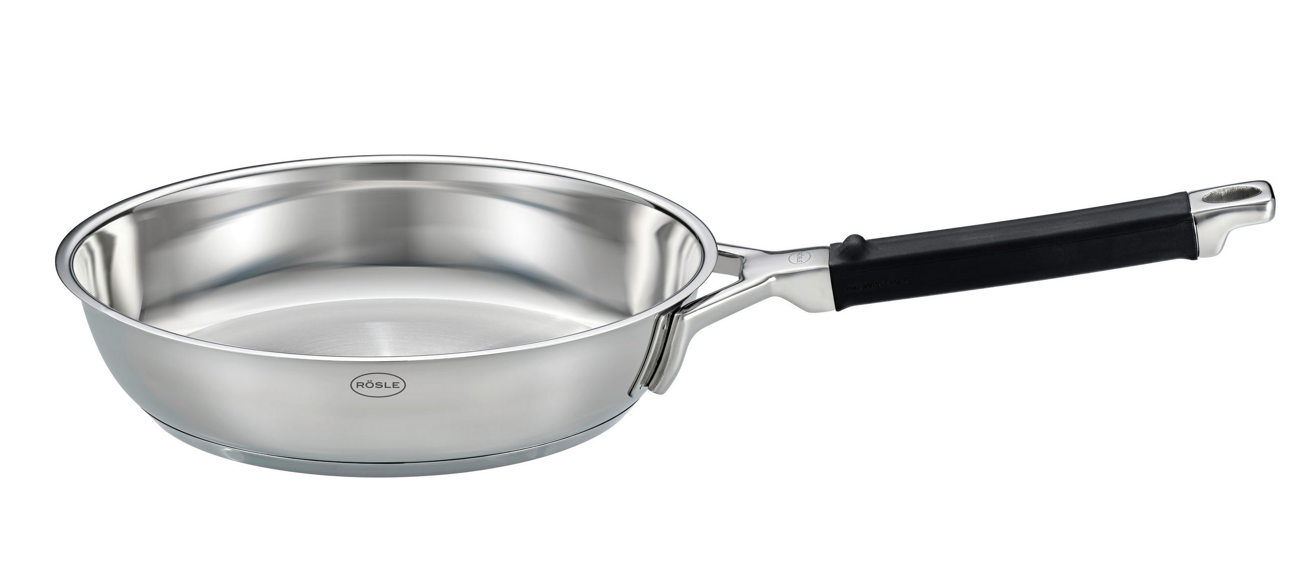 BRATPFANNE SILENCE PRO 24 cm  - Grau Hochglanz, Basics, Metall (24cm) - Rösle