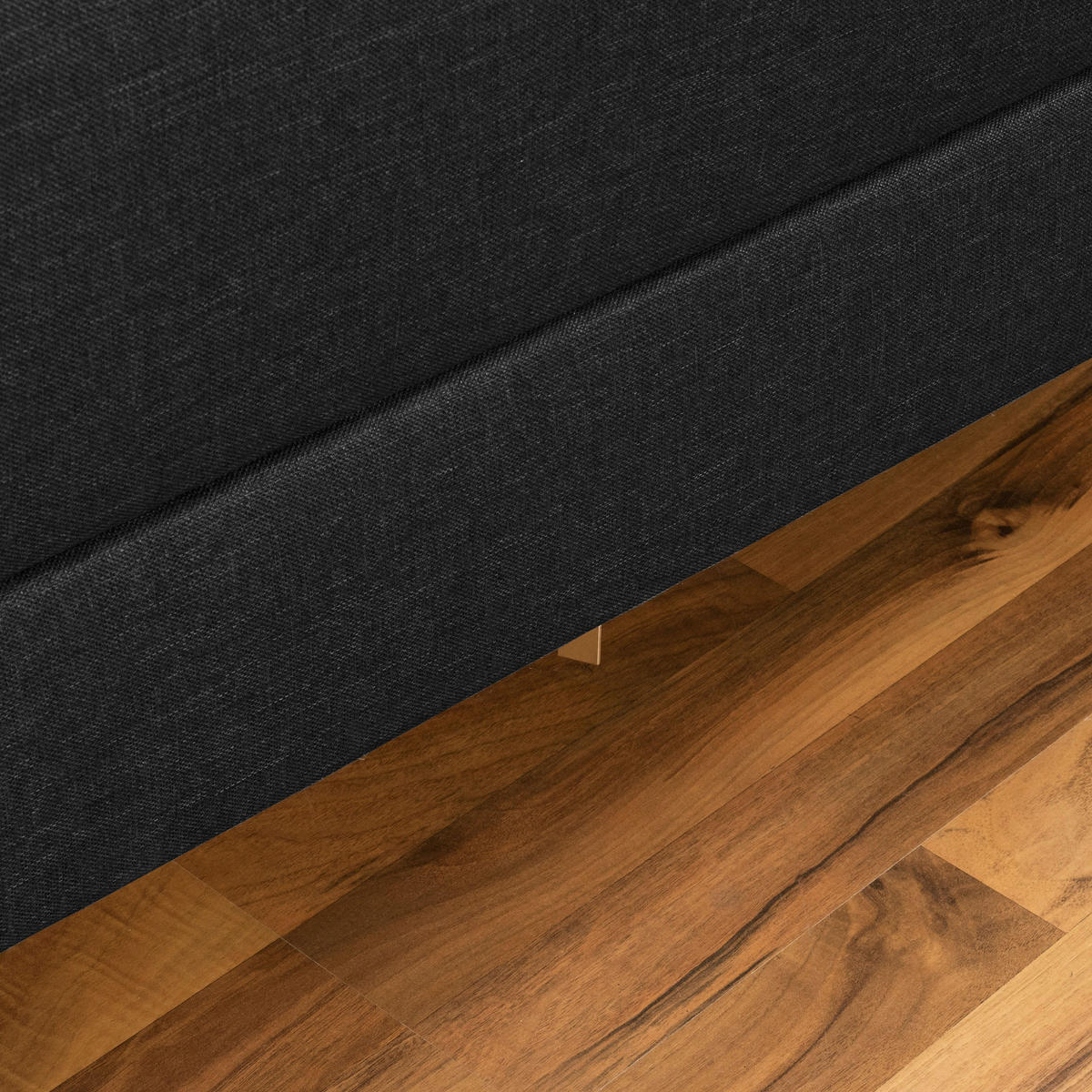 ECKSCHLAFSOFA Schwarz Flachgewebe  - Erlefarben/Schwarz, Design, Holz/Textil (230/93/152cm) - Max Winzer