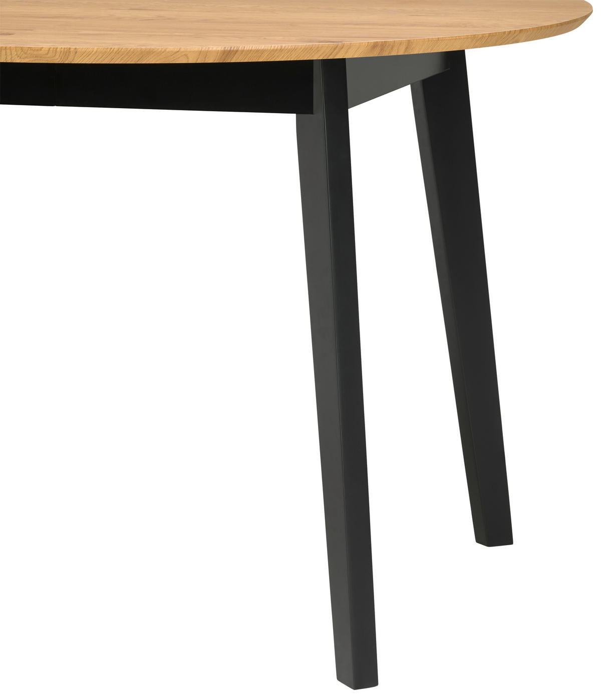 AUSZIEHTISCH in Holz, Holzwerkstoff  - Eichefarben/Schwarz, KONVENTIONELL, Holz/Holzwerkstoff (120-200/74/120cm) - MID.YOU