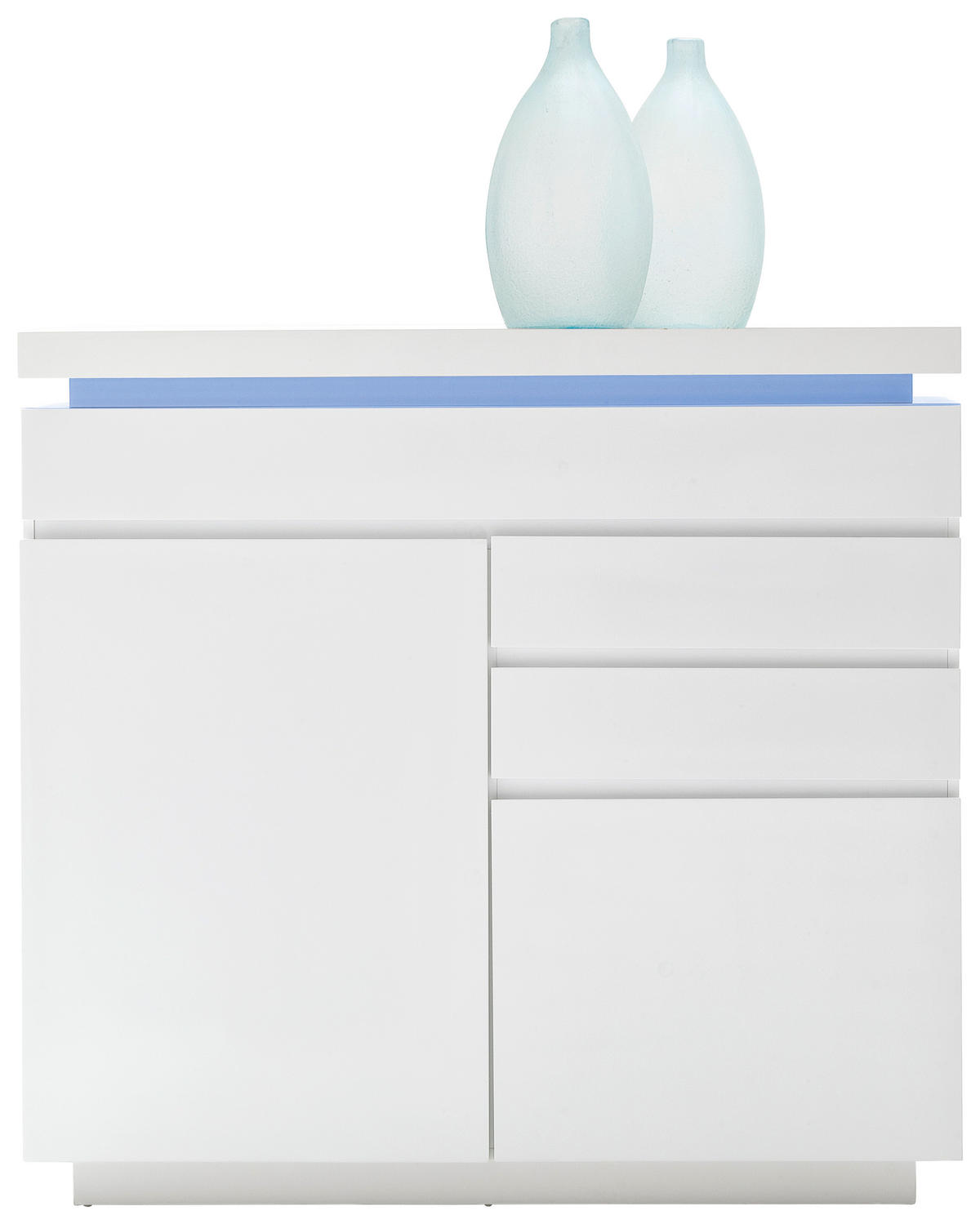 KOMMODE 120/114/40 cm Weiss Hochglanz  - Weiss Hochglanz, Design, Holzwerkstoff (120/114/40cm)