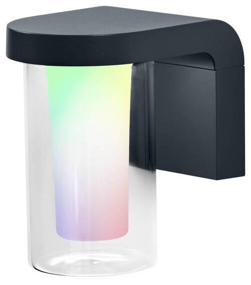 AUßENWANDLEUCHTE Smart+ Outdoor WiFi Cascade 16/12/18 cm   - Klar/Dunkelgrau, Design, Glas/Metall (16/12/18cm) - Ledvance