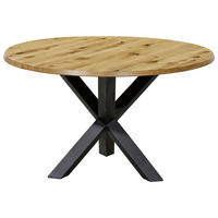 ESSTISCH in Holz 130/130/76 cm  - Wildeiche/Eichefarben, Design, Holz/Metall (130/130/76cm) - Musterring
