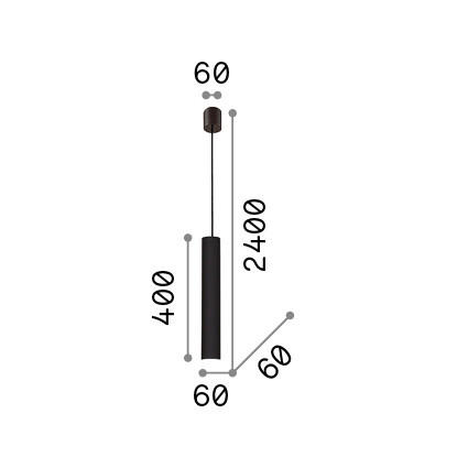 HÄNGELEUCHTE 6/65/240 cm  - Messingfarben, KONVENTIONELL, Metall (6/65/240cm) - Ideal Lux