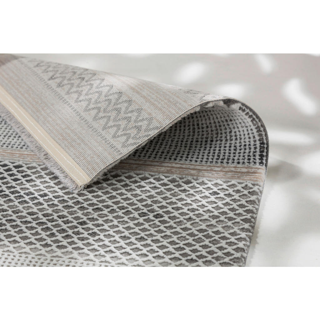 Thumbnail - Novel Webteppich Vercelli, Creme, Kunststoff, Textil, rechteckig, 160x230 cm, für Fußbodenheizung geeignet, in verschied...