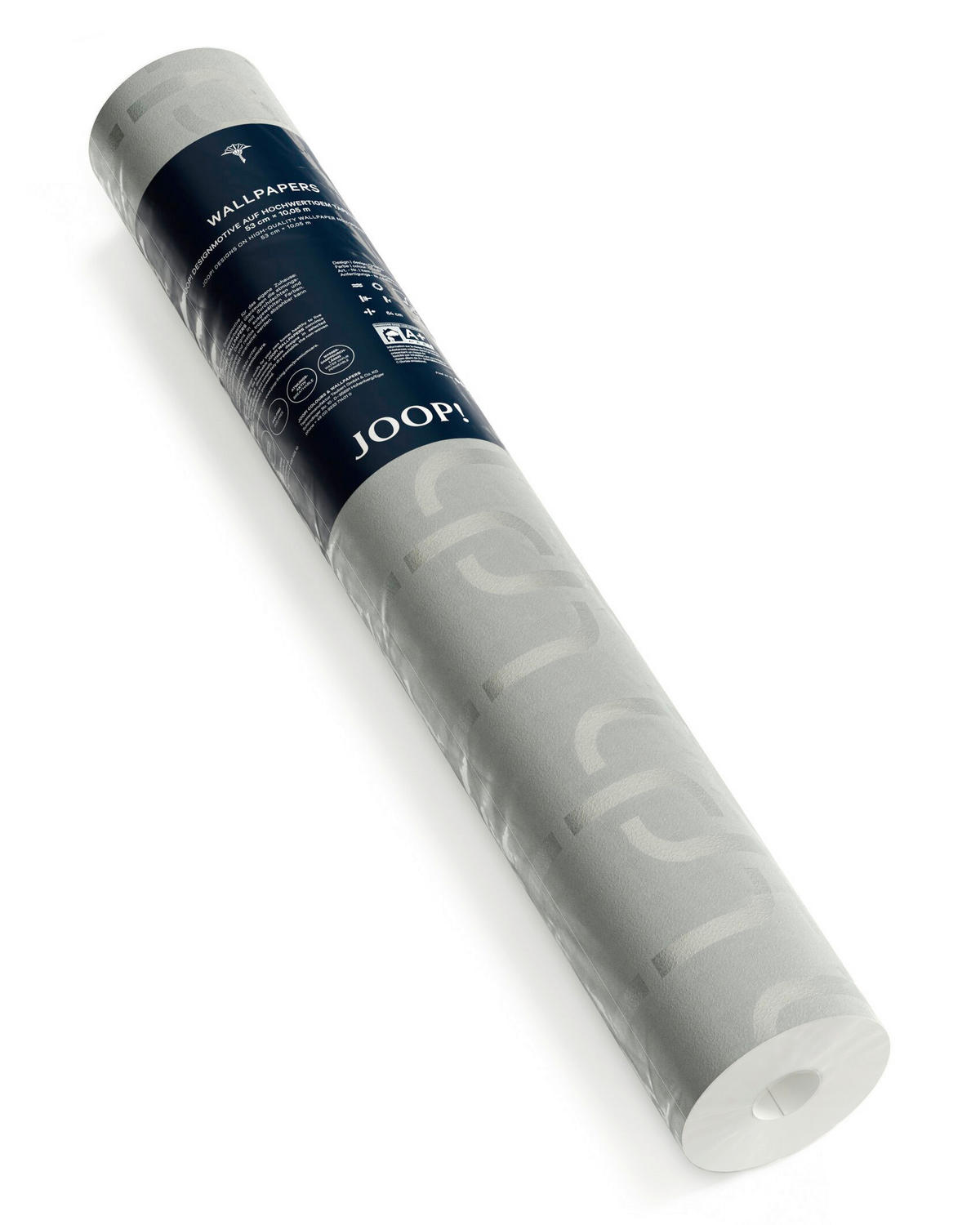 VLIESTAPETE 10.05 m J! CHAINS  - Hellgrau, Design, Textil (53/1005cm) - Joop!