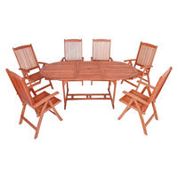 GARTENTISCHGRUPPE  - Braun, Basics, Holz - Gardenson