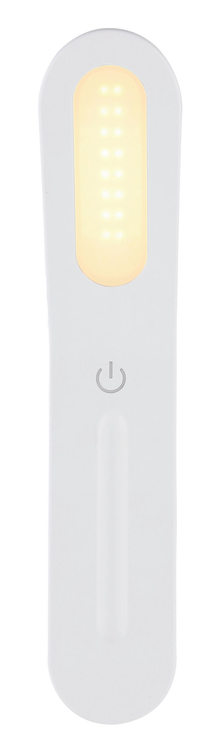 ZIDNA LED LAMPA - bela, Osnovno, plastika (6,1/3,1/17,7cm)