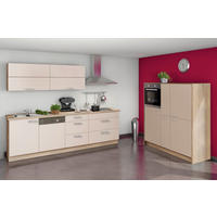 KÜCHENLEERBLOCK  270/153,2 cm  in Creme, Eichefarben  - Edelstahlfarben/Eichefarben, Design, Holzwerkstoff/Metall (270/153,2cm) - Express