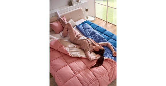 GANZJAHRESDECKE 140/200 cm - Pink/Creme, Basics, Textil (140/200cm) - Sleeptex