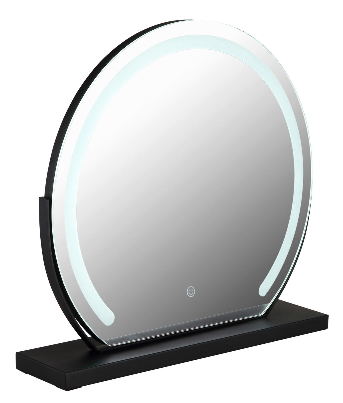 ZRKADLO S OSVETLENÍM, 52/48,5/12 cm - Basics, kov/plast (52/48,5/12cm) - Globo