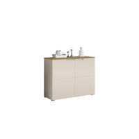 KOMMODE  in 100/80/40 cm  - Kaschmir/Schwarz, Design, Holzwerkstoff/Kunststoff (100/80/40cm) - home24