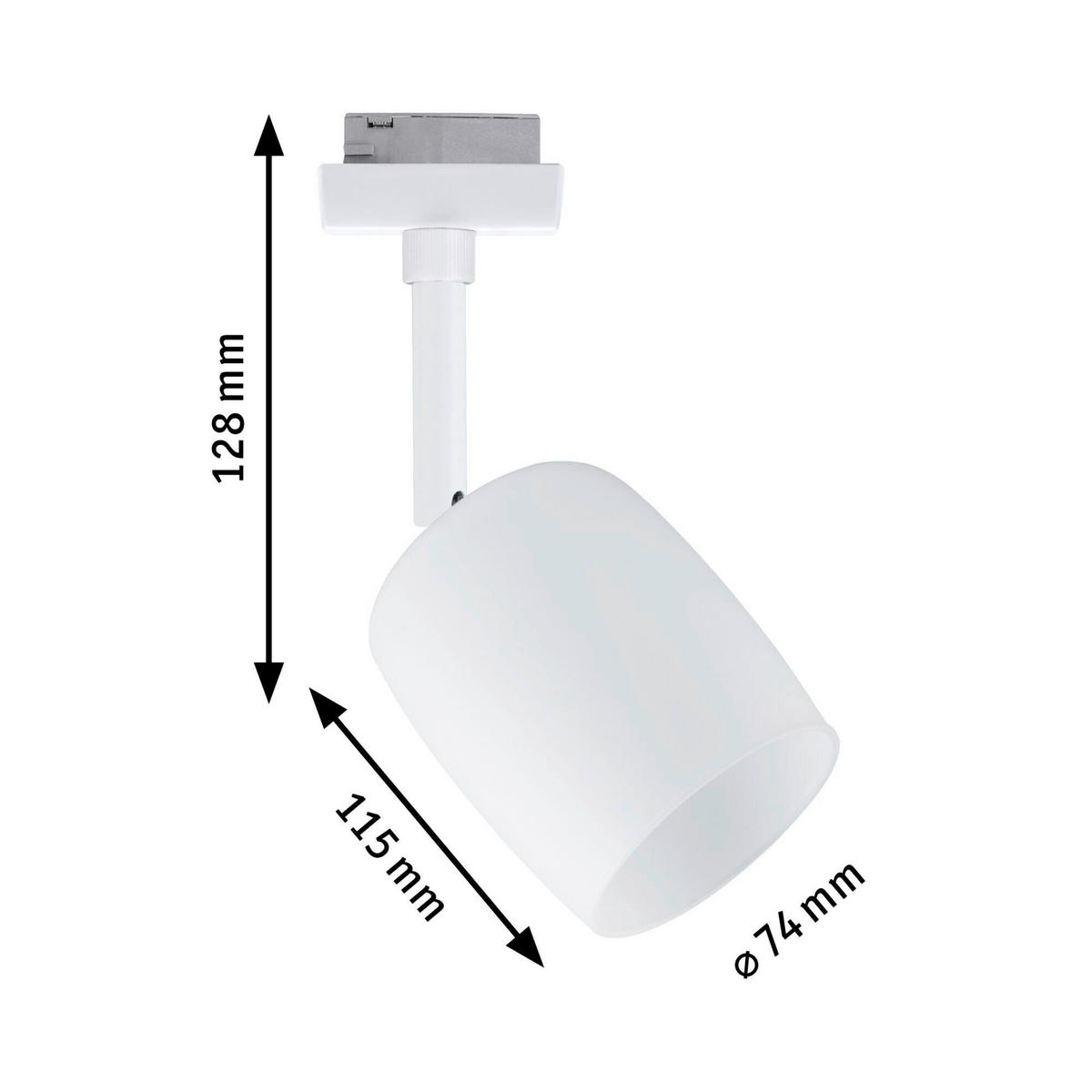 SCHIENENSYSTEM-STRAHLER - Basics (7.4/12.8cm) - Paulmann