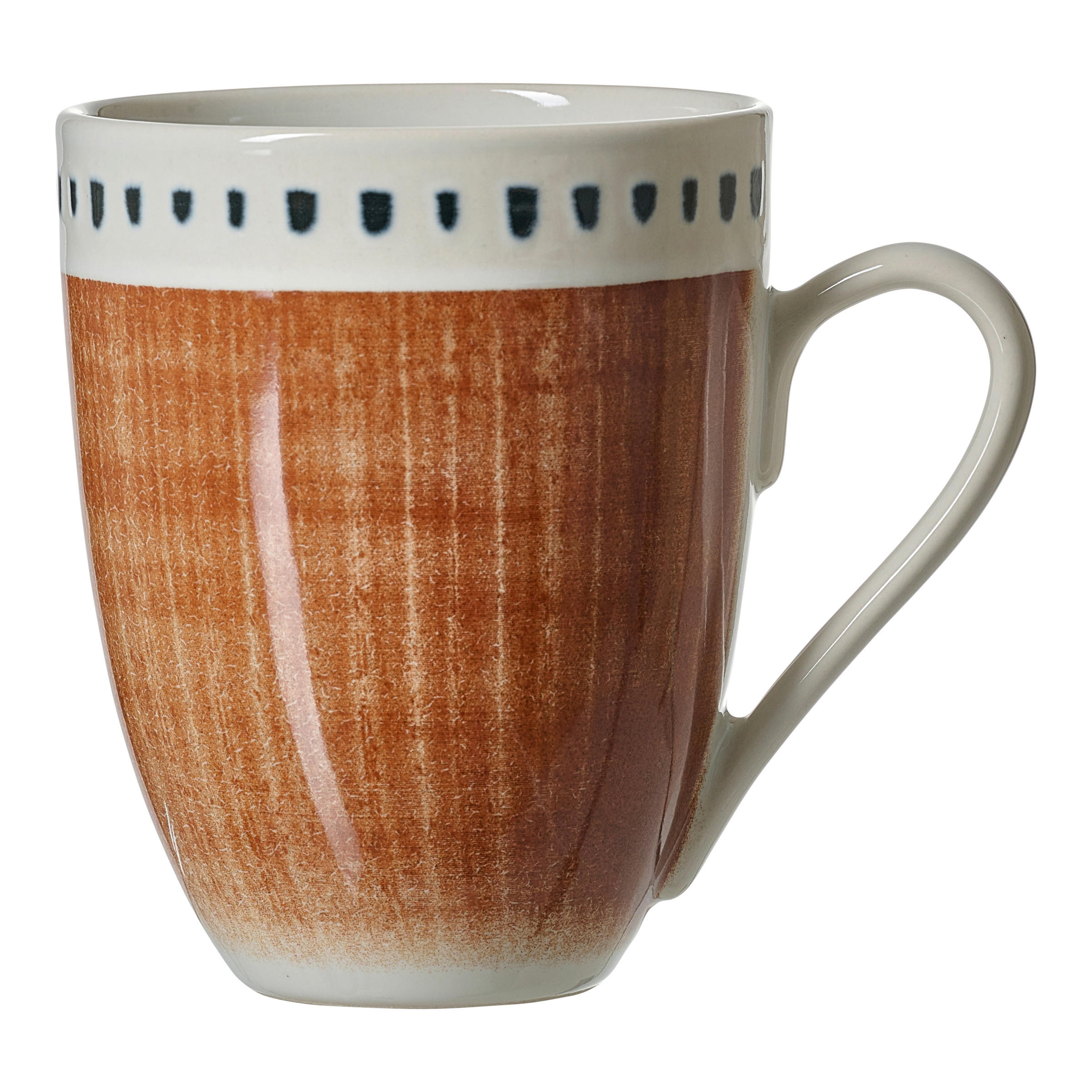 KAFFEEBECHER Natura braun  320 ml   - Creme/Braun, KONVENTIONELL, Keramik (320ml) - Ritzenhoff Breker