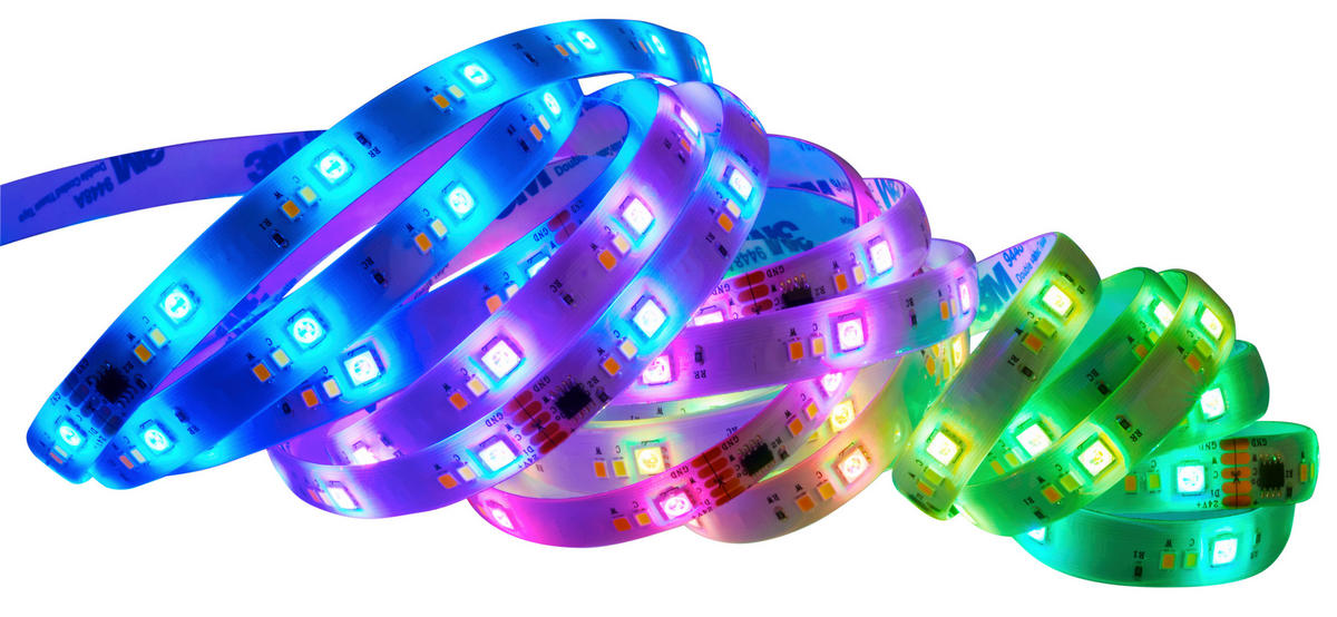 LED SZALAG 500 cm  - fehér, Basics, műanyag (500cm)