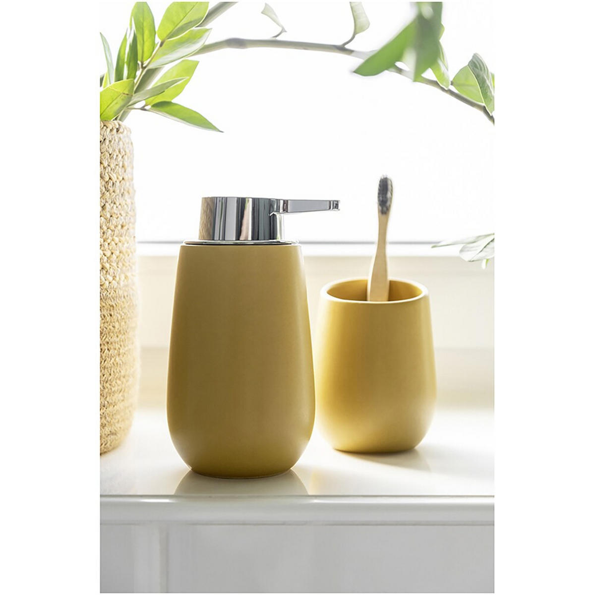 SEIFENSPENDER Keramik  - Gelb, Basics, Keramik (9,5/16/8cm) - Wenko