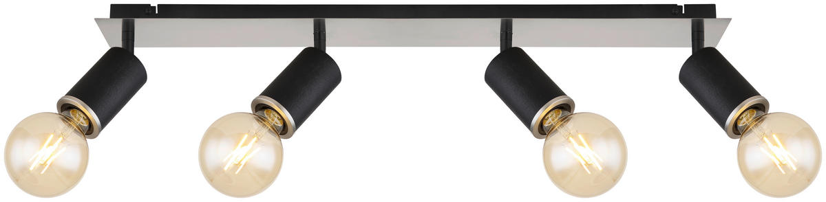 REFLEKTOR     80/10/18 cm          - črna, Basics, kovina/les (80/10/18cm) - Globo