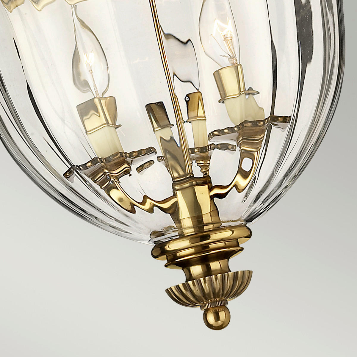 DECKENLEUCHTE Cambridge 36.9/31.5 cm   - Messingfarben, LIFESTYLE, Glas/Metall (36.9/31.5cm) - Elstead Lighting