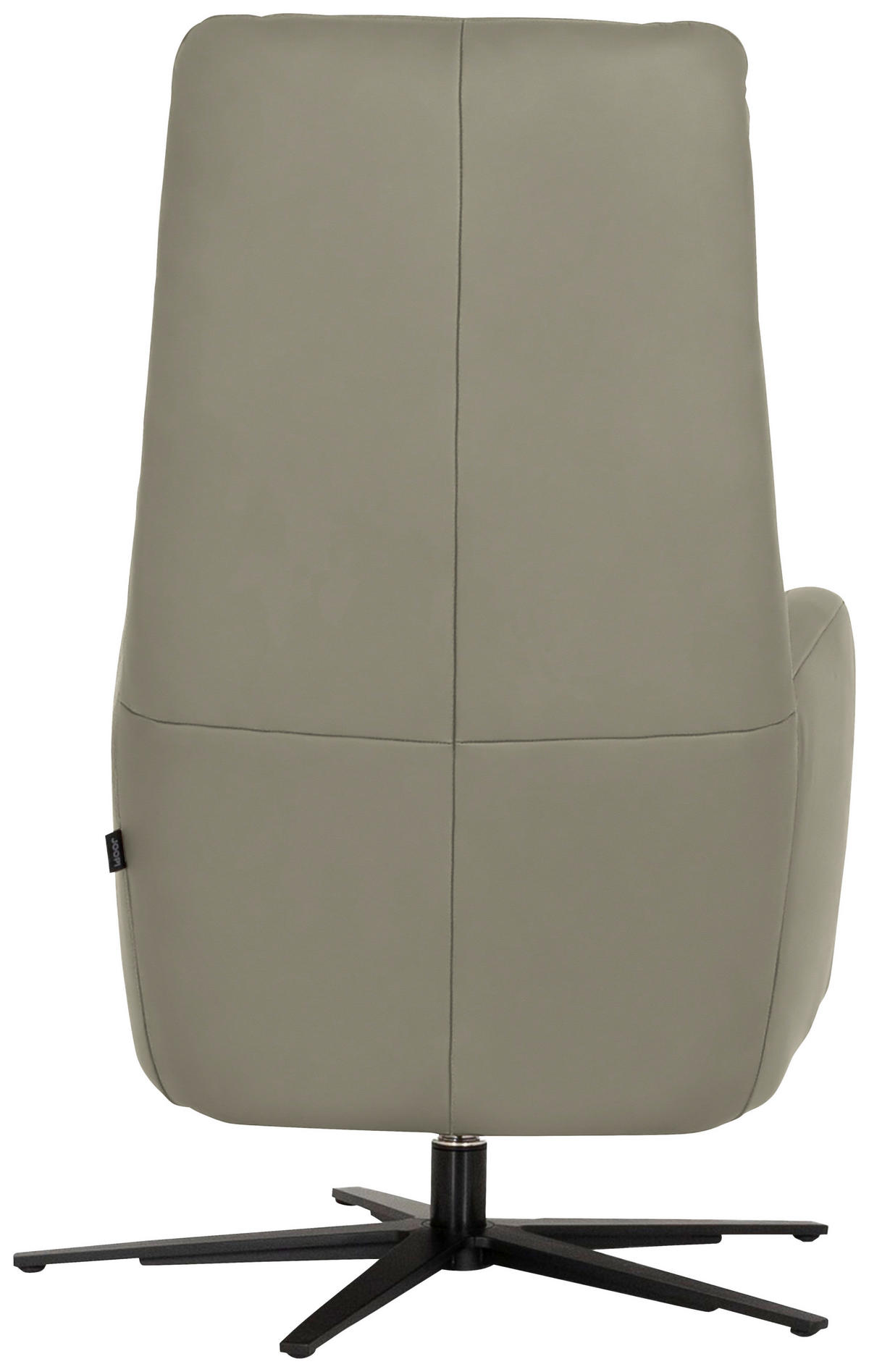 RELAXSESSEL Leder Platinfarben  - Platinfarben/Schwarz, Modern, Leder/Metall (66/110/83cm) - Joop!