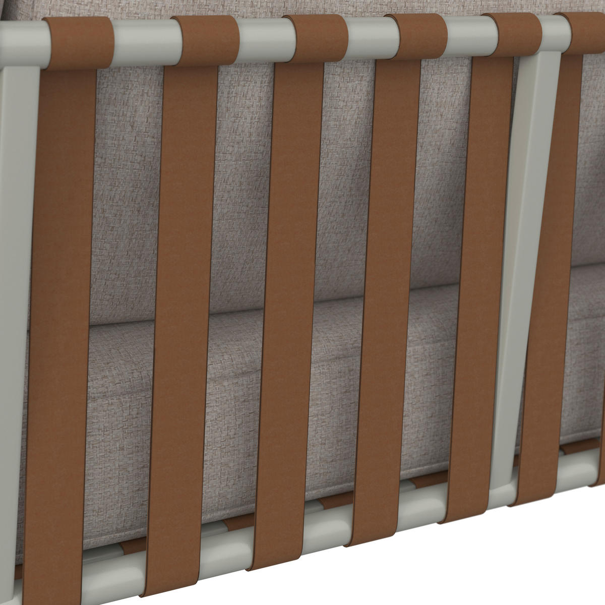 LOUNGEGARNITUR 4-teilig   209.5/65/82.5 cm Aluminium  - Beige/Braun, MODERN, Kunststoff/Textil (209.5/65/82.5cm) - Ambia Garden
