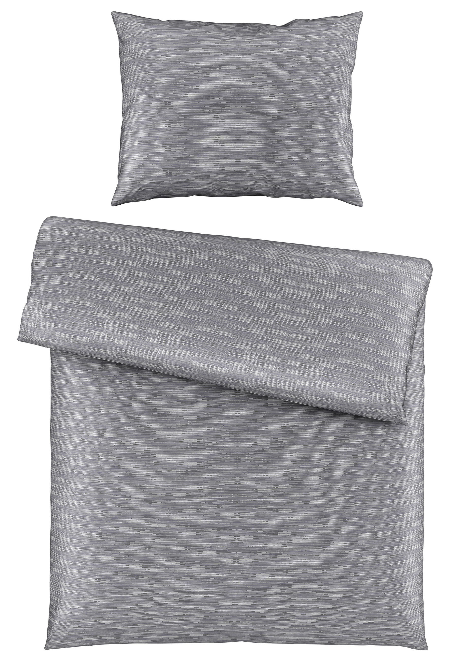 POSTELJINA 140/200 cm saten srebrna  - srebrna, Osnovno, tekstil (140/200cm) - Bio:Vio