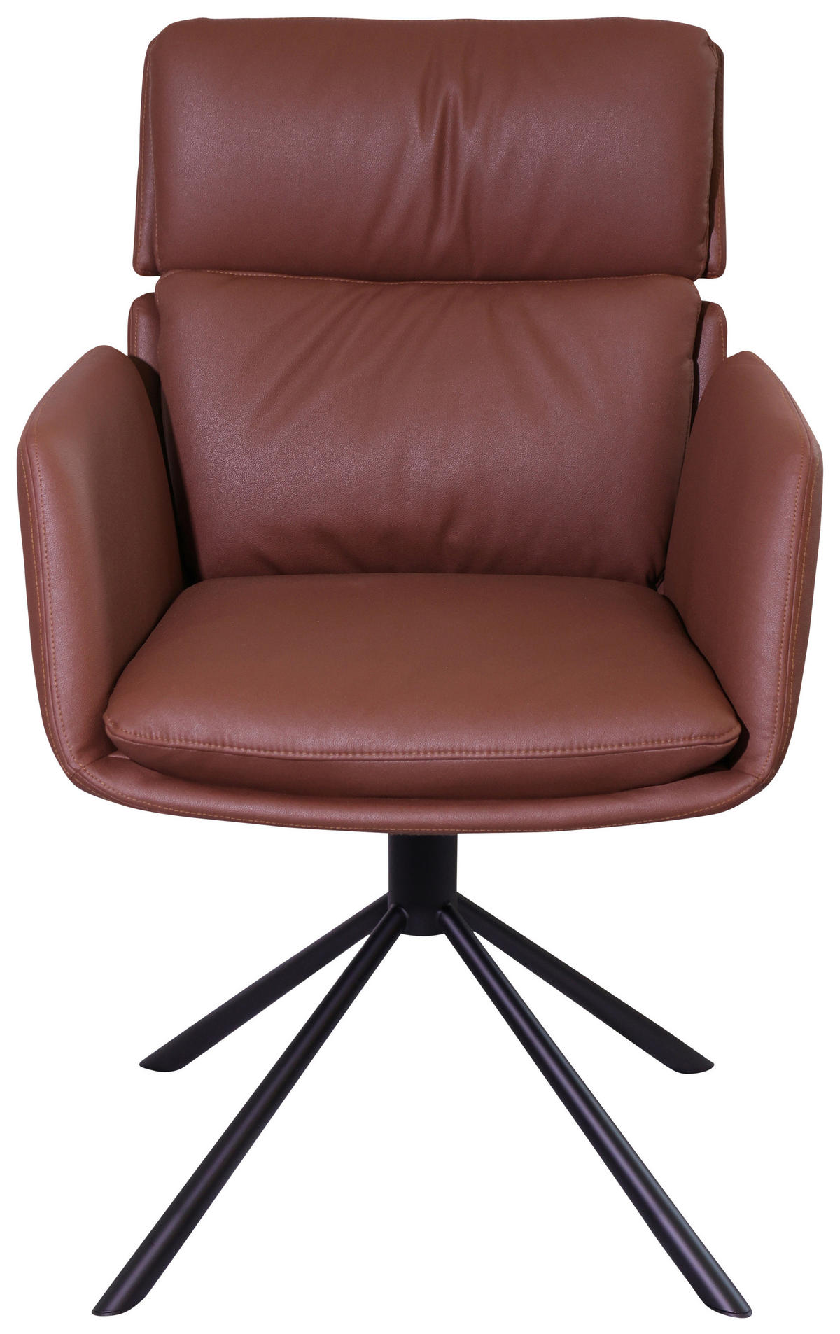 NASLANJAČ, kovina, tekstil črna, opečnato rjava  - opečnato rjava/črna, Design, kovina/tekstil (60/92/67cm) - Novel
