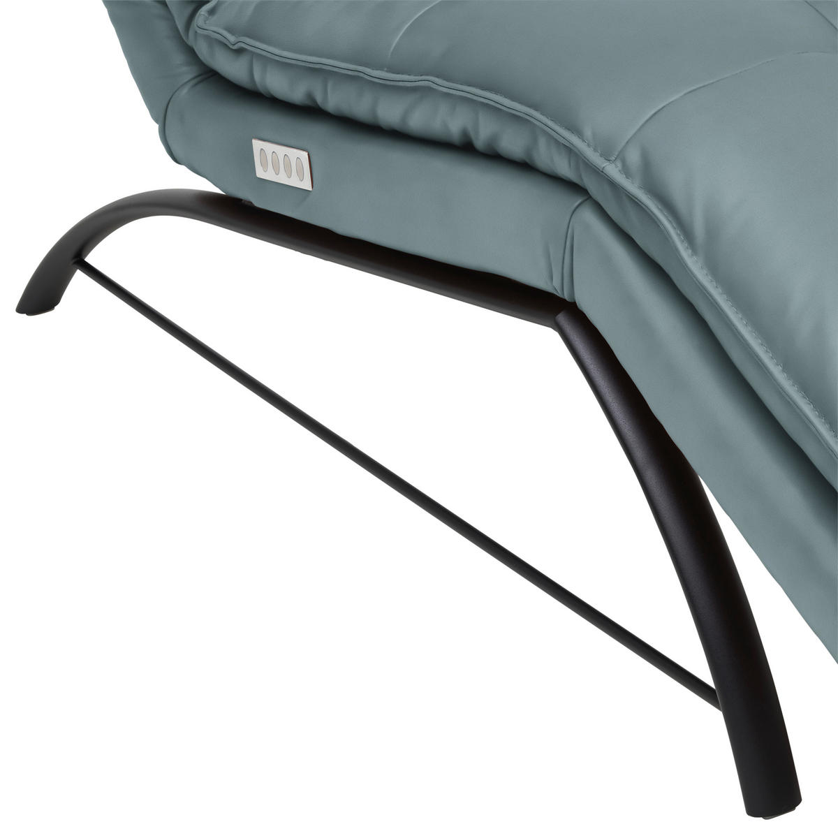 LIEGE in Echtleder Blau  - Blau/Schwarz, Design, Leder/Metall (75/110/190cm) - Chilliano