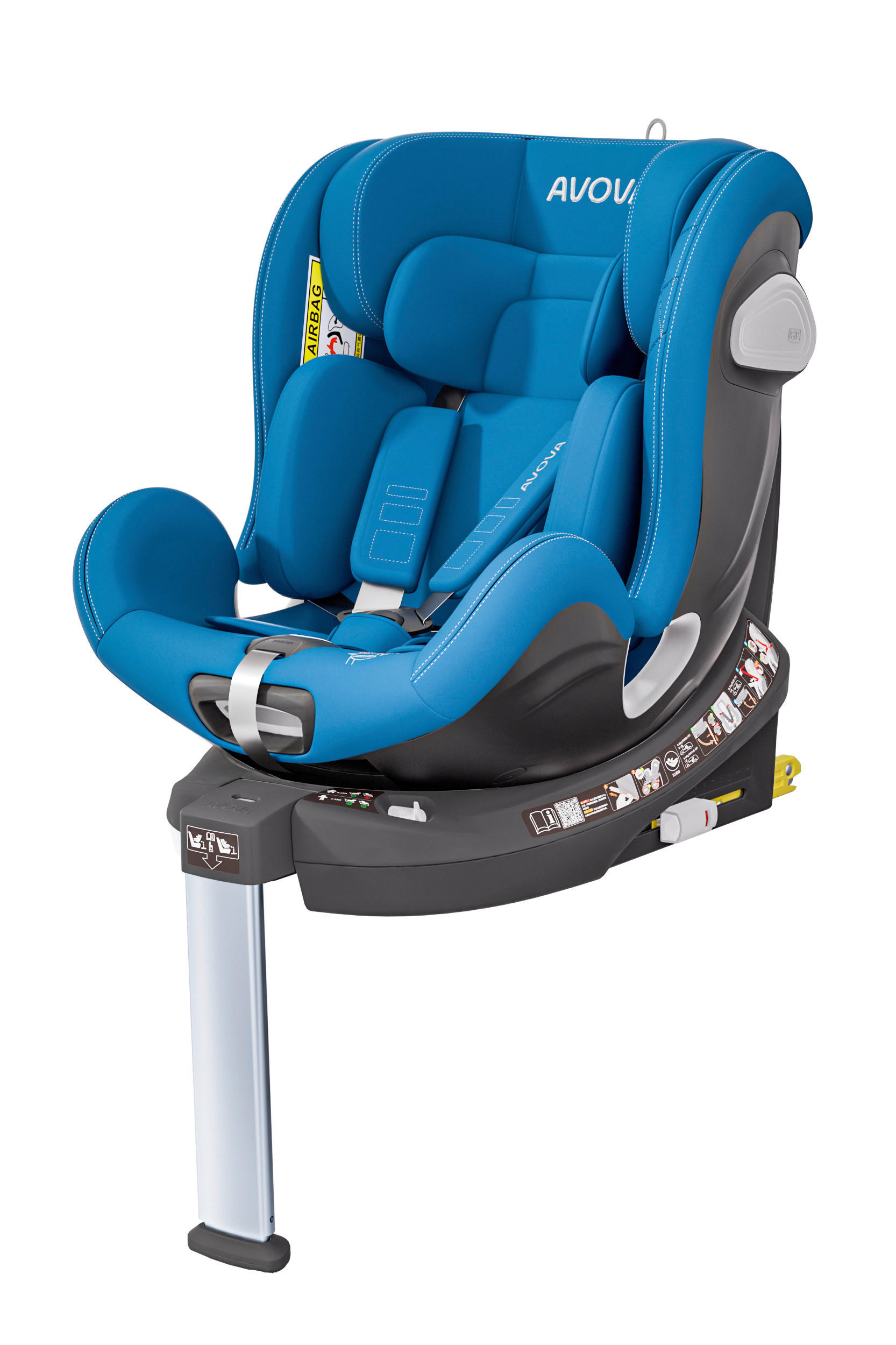 REBOARDER-KINDERSITZ Swan Fix  - Hellblau, Basics, Kunststoff/Textil (44/77/58.5cm) - AVOVA