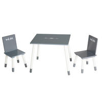 KINDERSITZGRUPPE ROCK STAR BABY  - Dunkelgrau/Weiß, Basics, Holz/Holzwerkstoff - Roba