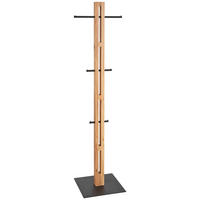 KLEIDERSTÄNDER Schwarz, Eichefarben 45/174,9/40 cm   - Eichefarben/Schwarz, Natur, Holz/Metall (45/174,9/40cm) - Linea Natura