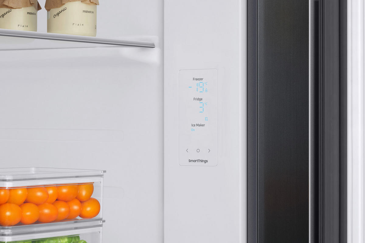 SIDE-BY-SIDE 91,2/178,0/71,6 cm RS6GA854CB1/EG  - Schwarz, Basics, Glas/Kunststoff (91,2/178,0/71,6cm) - Samsung