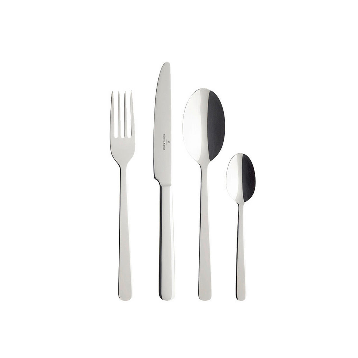 BESTECKSET Louis 24-teilig Edelstahl  - Edelstahlfarben, KONVENTIONELL, Metall - Villeroy & Boch