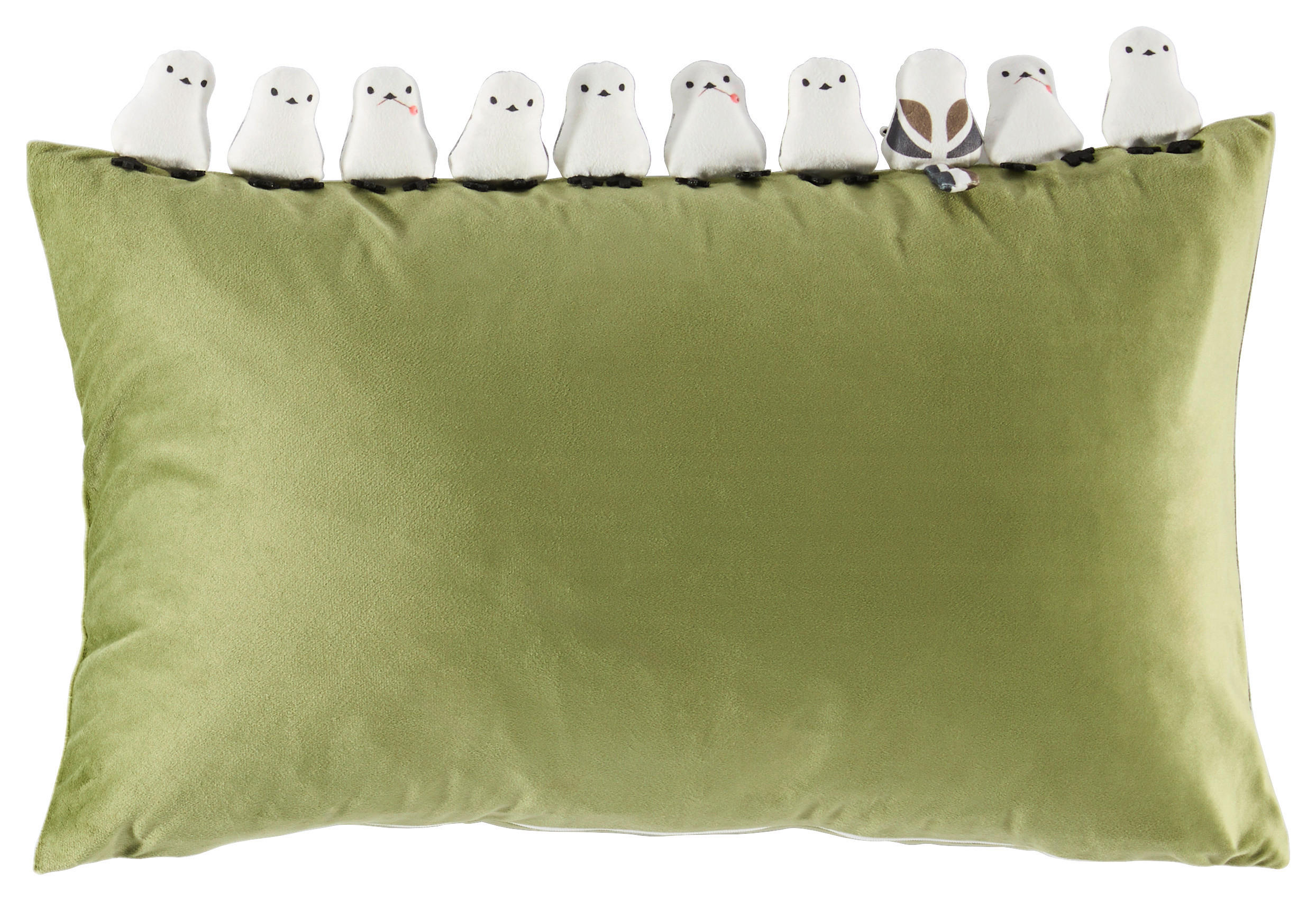 KISSENHÜLLE 40/60 cm  - Weiß/Grün, Textil (40/60cm) - Esposa