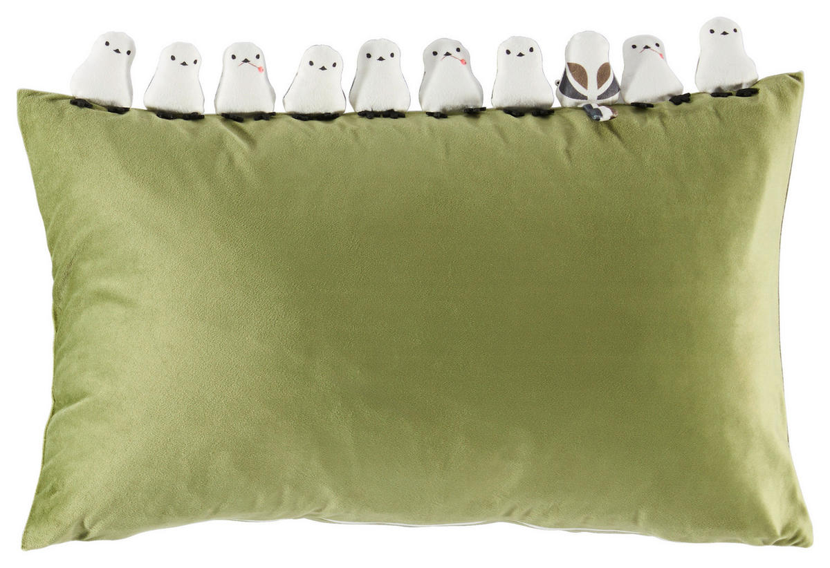 KISSENHÜLLE 40/60 cm  - Weiß/Grün, Textil (40/60cm) - Esposa