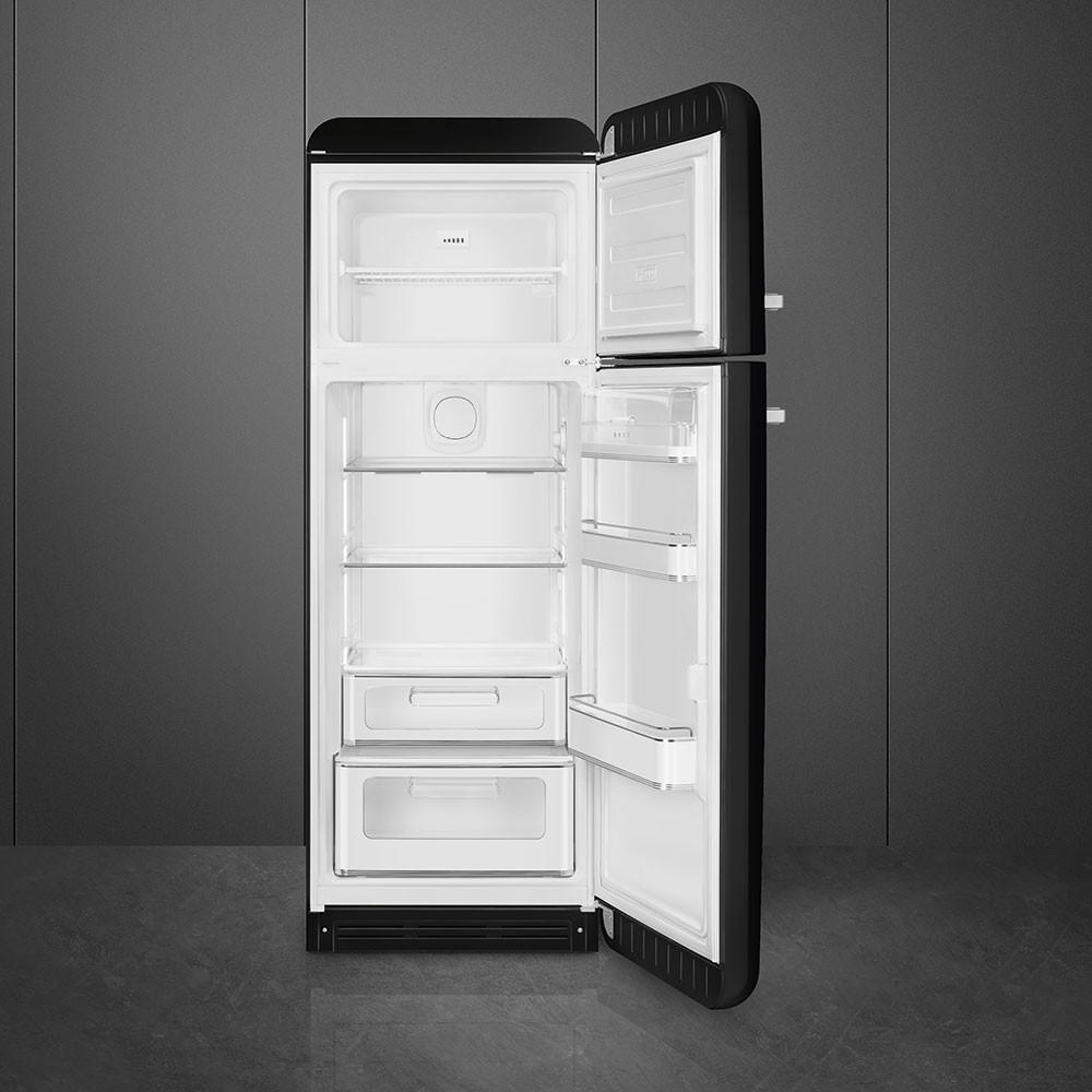 KÜHL-GEFRIER-KOMBINATION 60/172/72,8 cm FAB30RBL5 - Schwarz, Basics, Metall (60/172/72,8cm) - SMEG