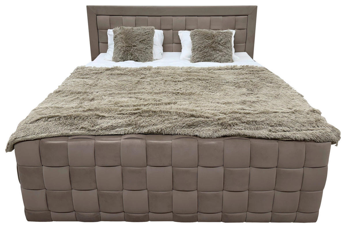 POSTEL BOXSPRING, 180/200 cm, béžová - béžová, Moderní, textil (180/200cm) - Livetastic