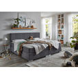 BOXSPRINGBETT 240/200 cm  in Grau  - Chromfarben/Grau, KONVENTIONELL, Holz/Kunststoff (240/200cm) - Carryhome