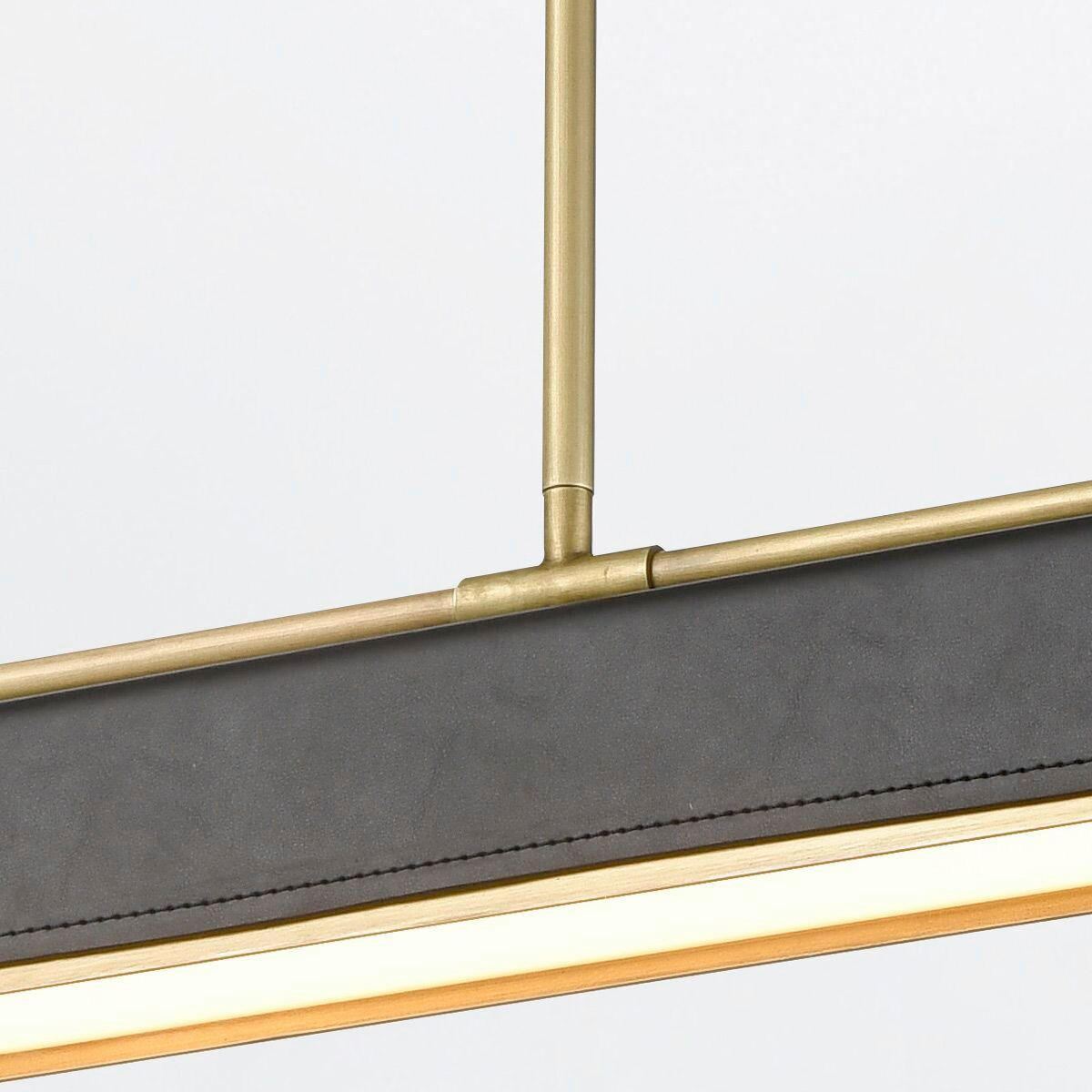 LED-HÄNGELEUCHTE 80/6,4/11,4 cm    - Teakfarben, Natur, Holz/Kunststoff (80/6,4/11,4cm) - Elstead Lighting
