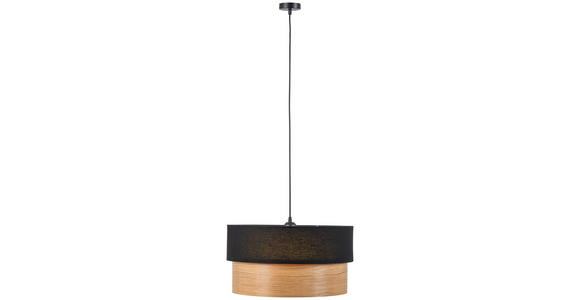 HÄNGELEUCHTE 45/120 cm - Eichefarben/Schwarz, Design, Holz/Kunststoff (45/120cm) - Novel
