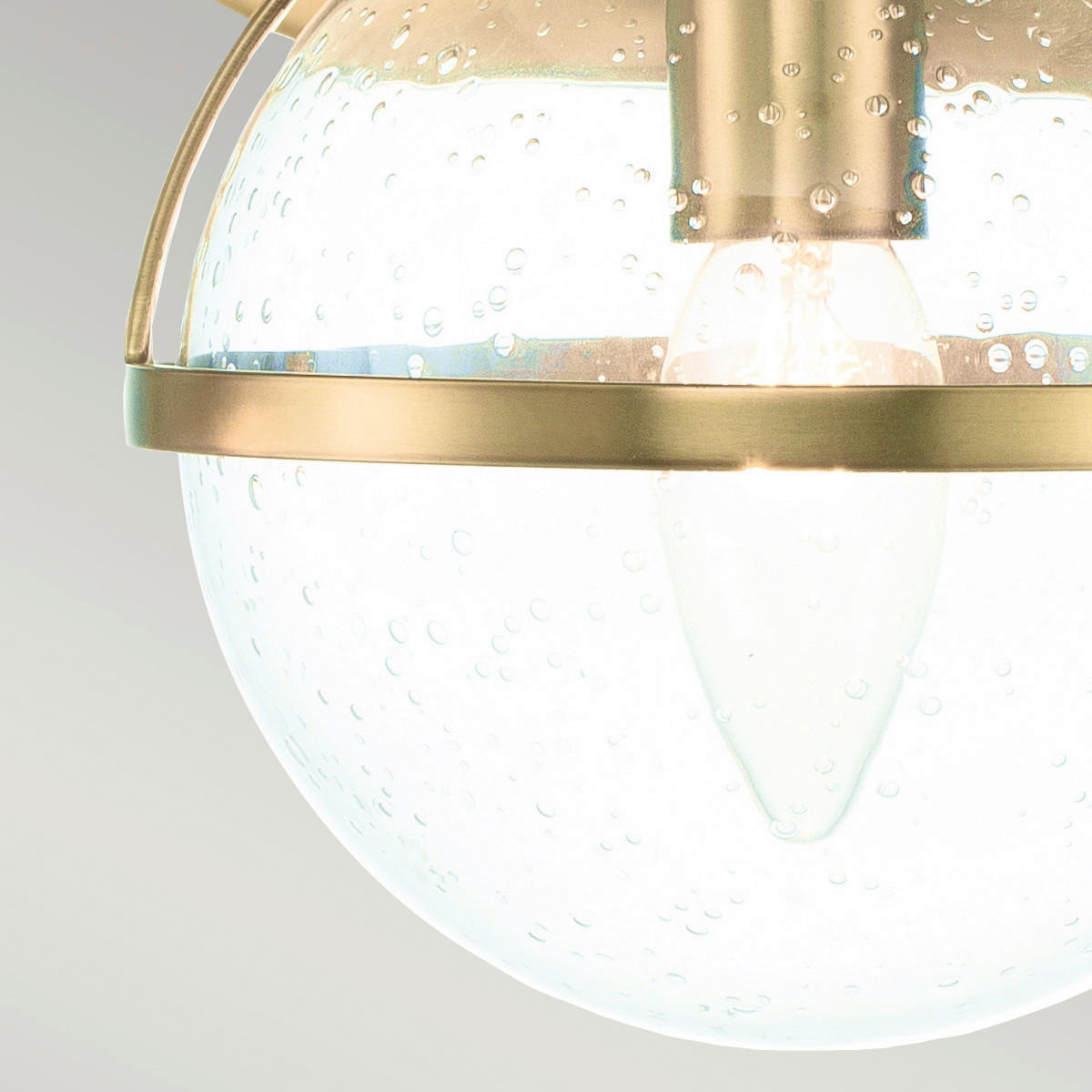 BADEZIMMER-WANDLEUCHTE - Messingfarben, Design, Glas/Metall (60.0/23/19.3cm) - Elstead Lighting