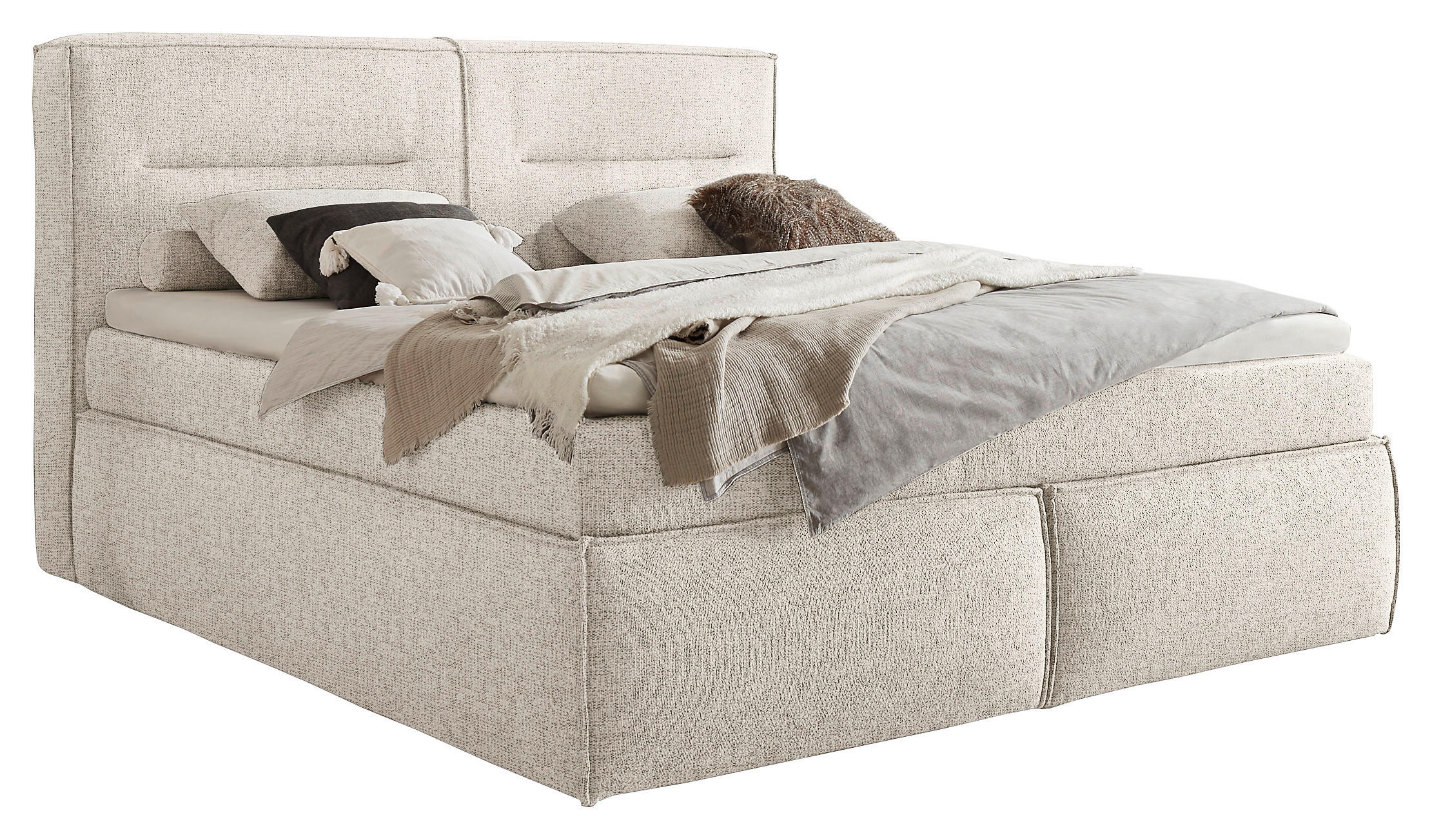 BOXSPRINGOVÁ POSTEĽ, 180/200 cm, - Modern, kompozitné drevo/textil (180/200cm) - MID.YOU